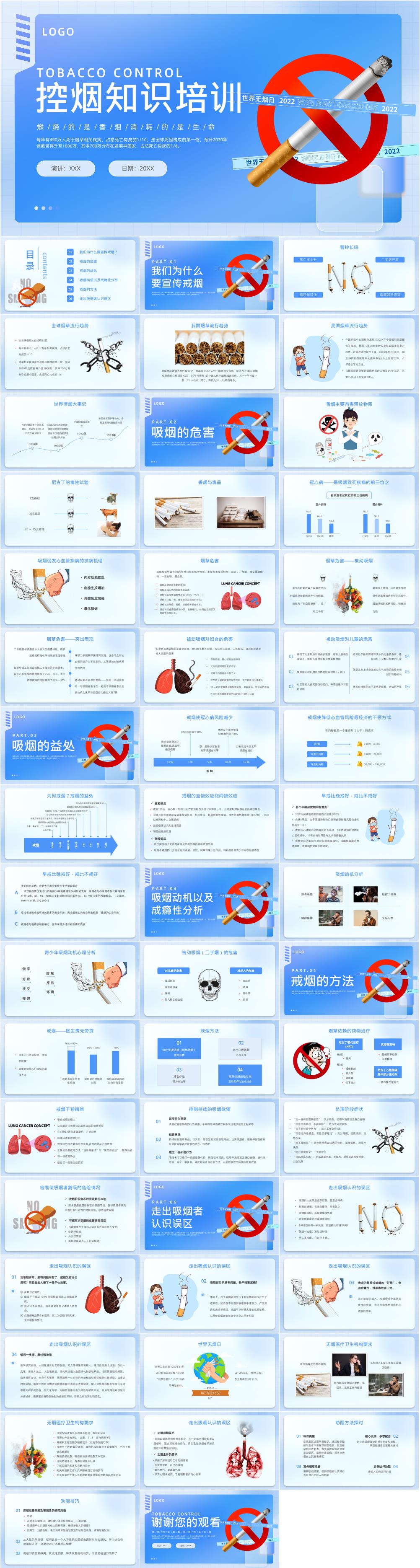 世界无烟日控烟知识素材