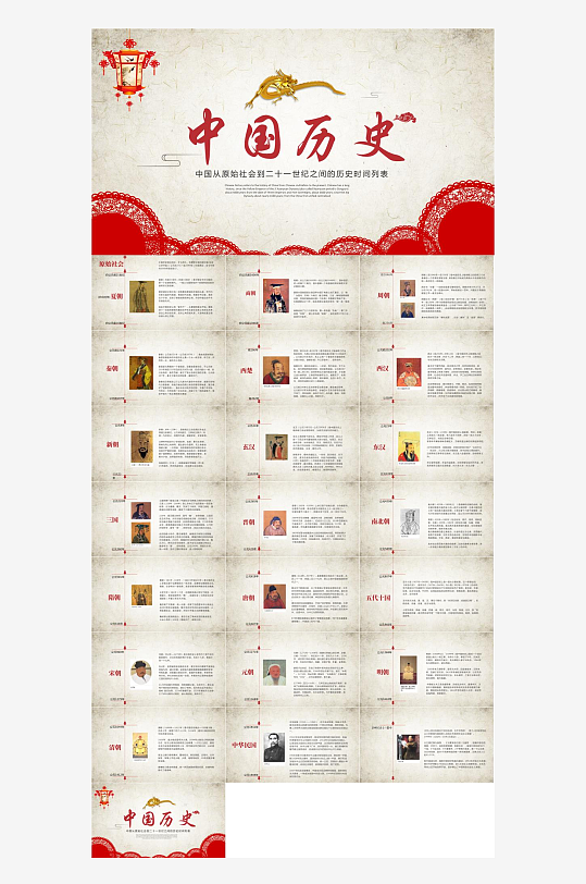 历史教育主题课件PPT-众图网