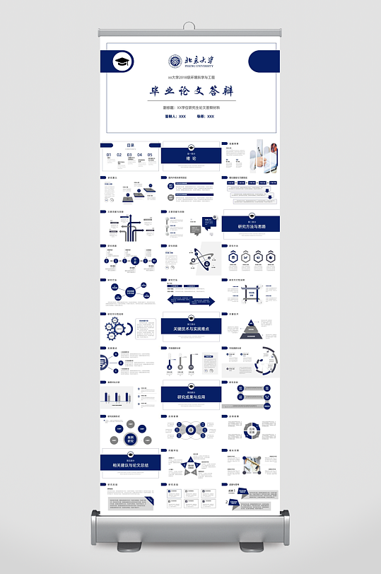 毕业论文答辩PPT模板-众图网