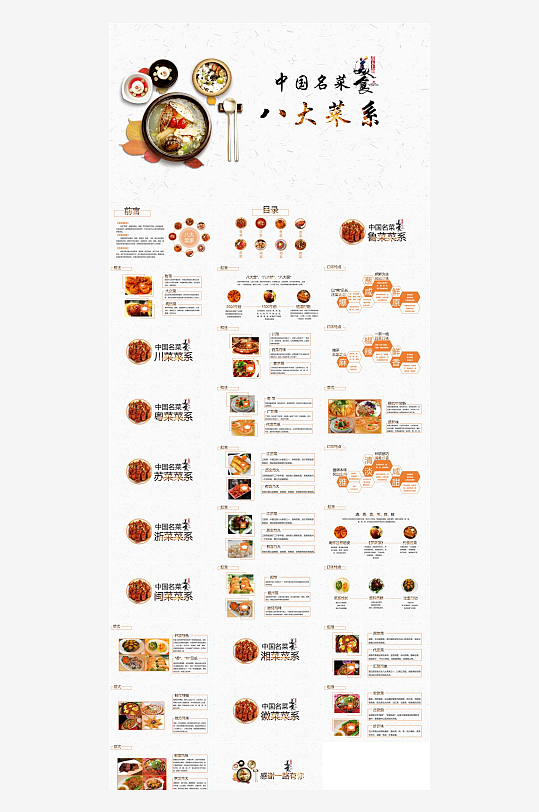 饮食文化介绍PPT-众图网