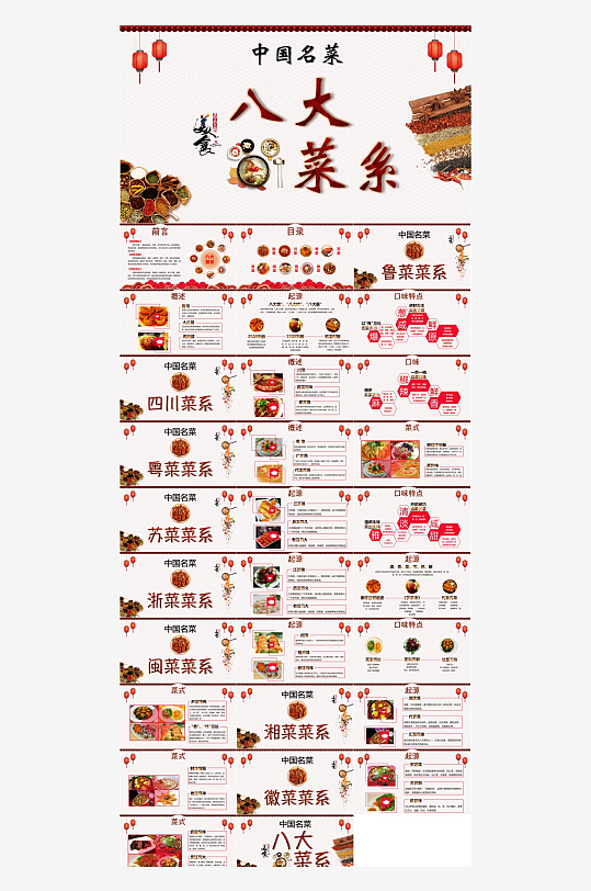 饮食文化介绍PPT-众图网