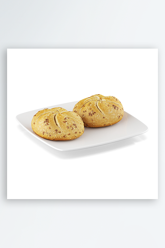 食品水果蔬菜蛋糕面包3D模型-众图网