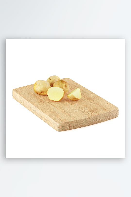 马铃薯食品水果蔬菜蛋糕面包3D模型-众图网