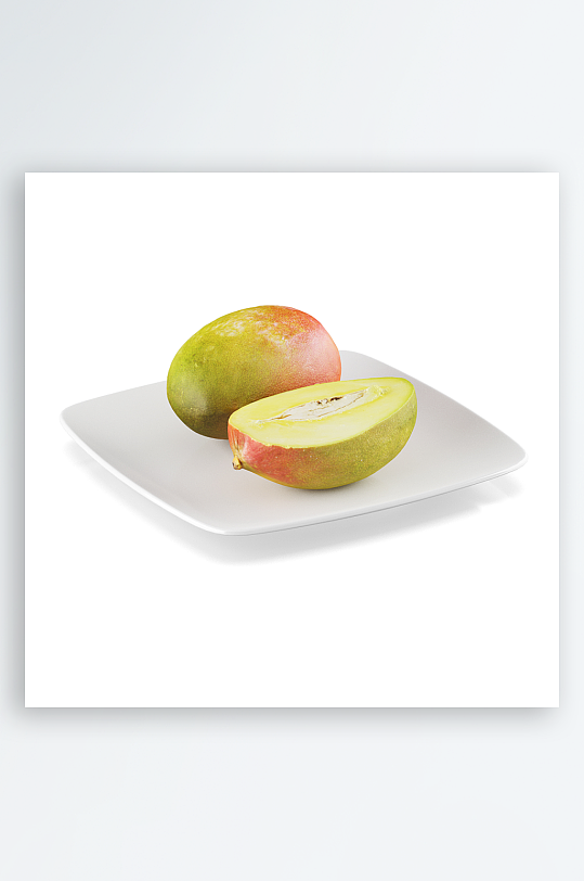 芒果食品水果蔬菜蛋糕面包3D模型-众图网