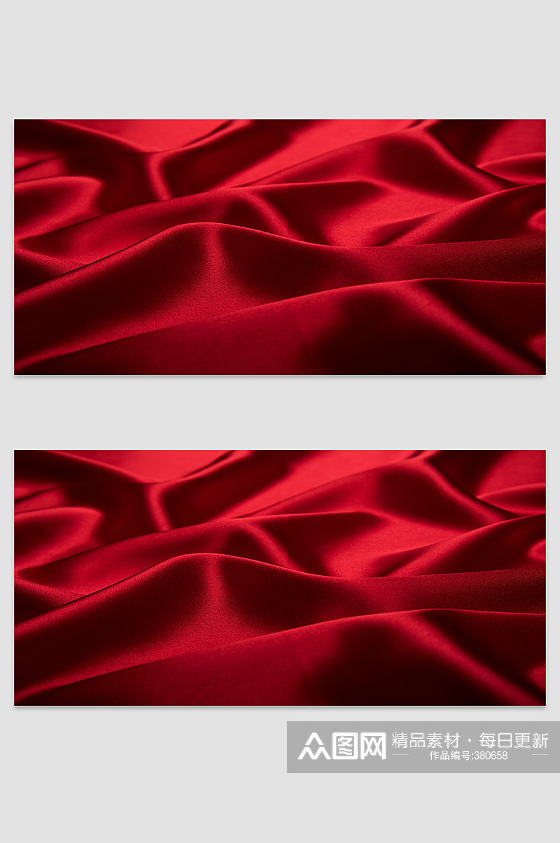 红色纹理丝绸背景素材