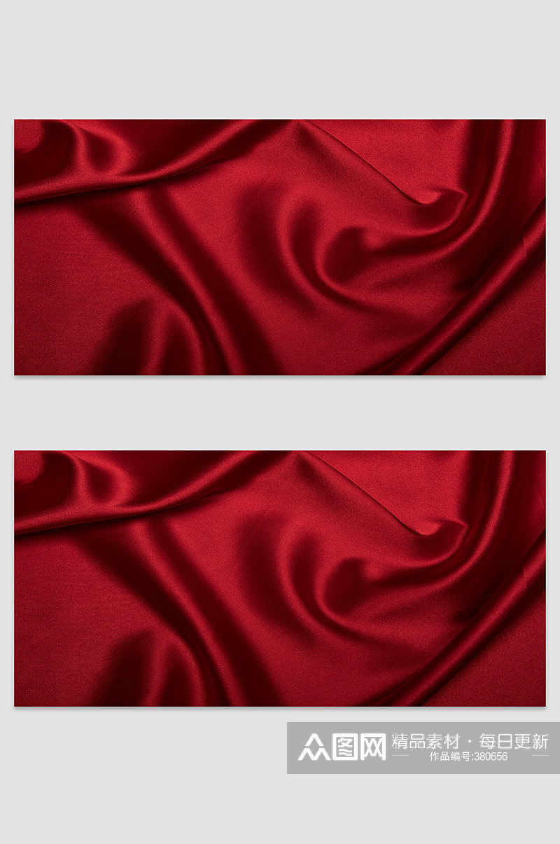 红色纹理丝绸背景素材