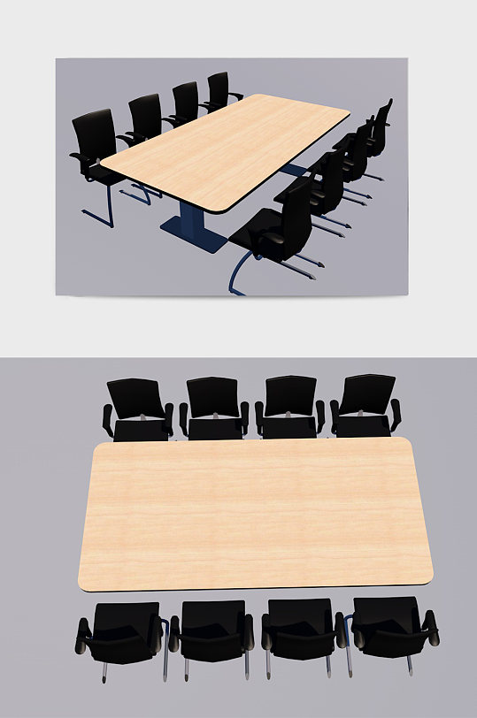 三维C4D会议桌