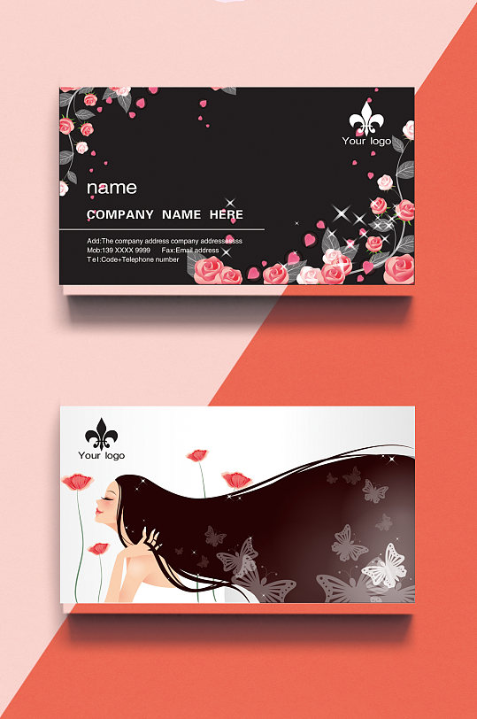 女人名片图片-女人名片设计素材-女人名片模板下载-众图网
