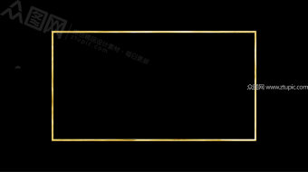 金色质感边框特效-众图网