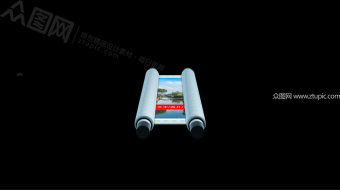 卷轴打开图文展示AE模板-众图网