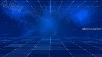 蓝色商务科技背景视频-众图网