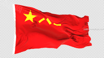 八一军旗飘扬视频-众图网