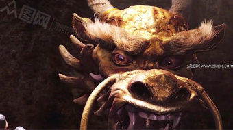 震撼大气金龙开场-众图网