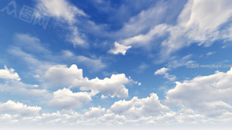 唯美天空云层动画-众图网