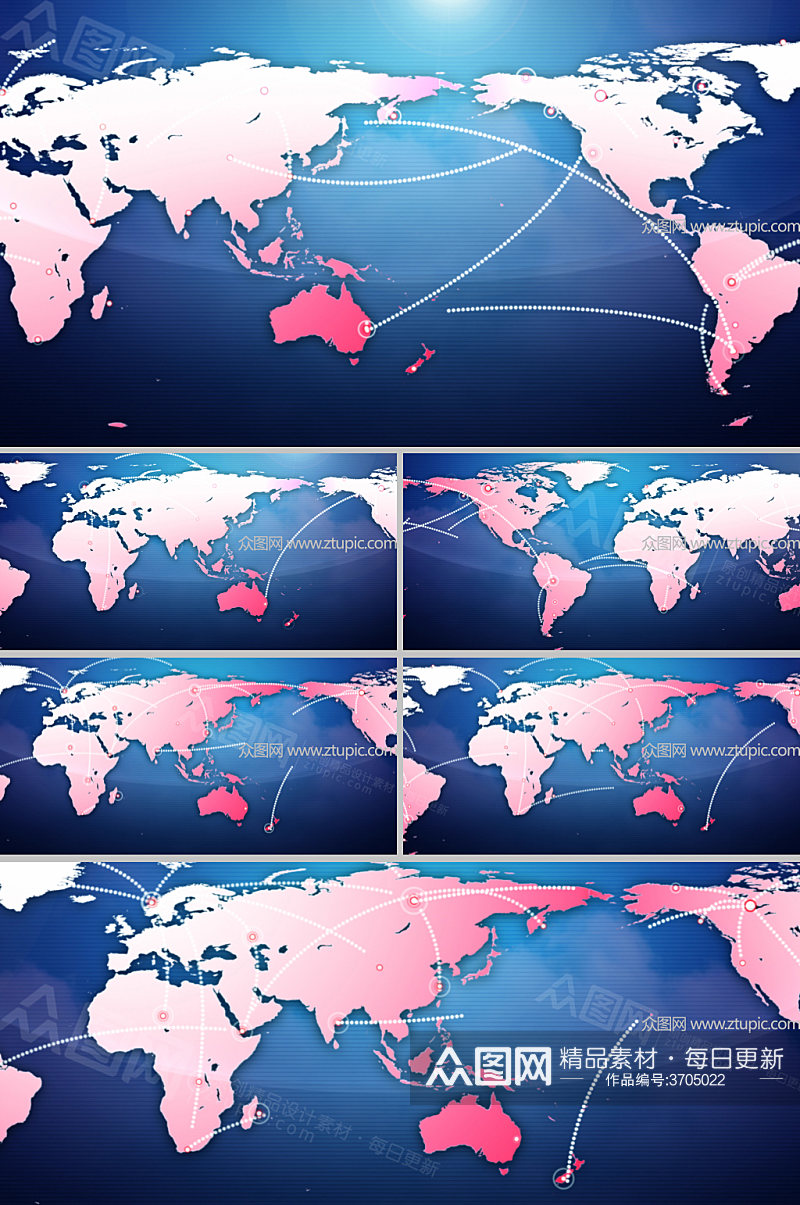 全球互动智能时代地图素材