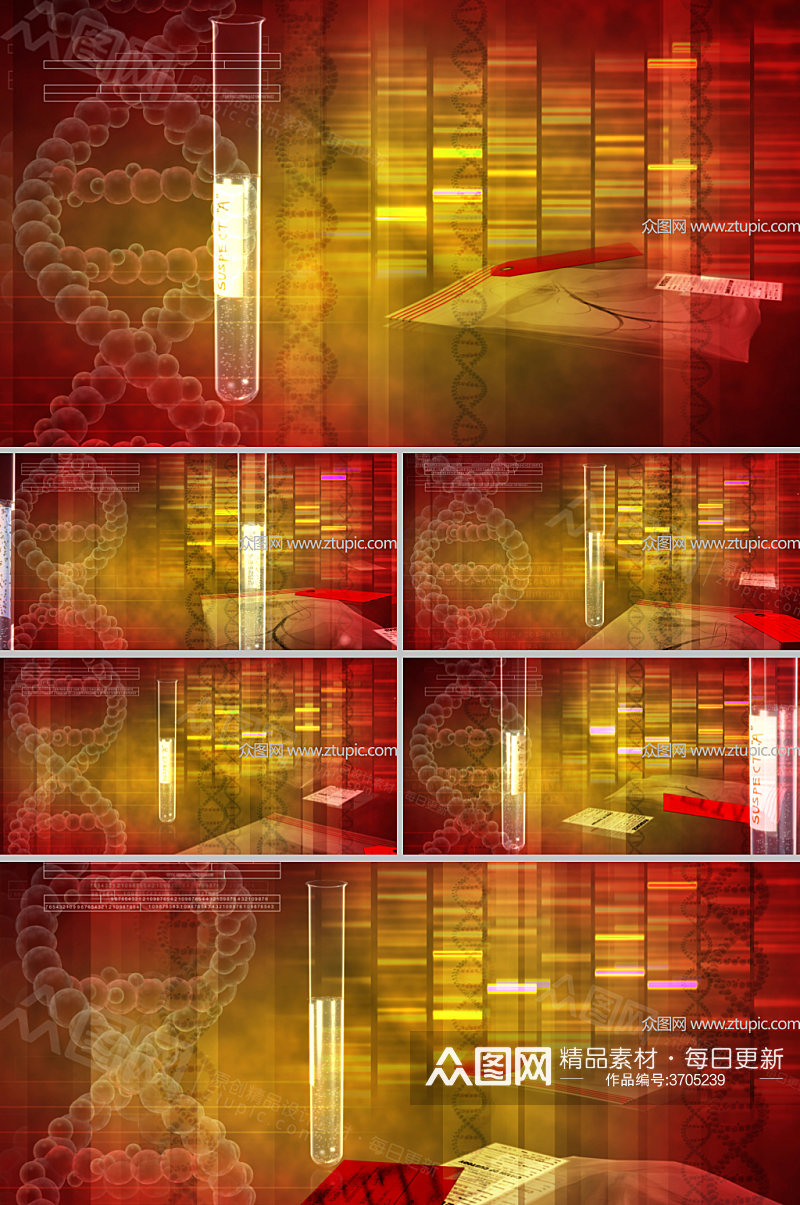 微生物基因视频视频素材