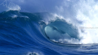 震撼海浪翻滚视频 风景视频-众图网