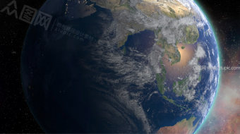 宇宙地球星空视频-众图网