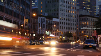 城市人流延时摄影-众图网