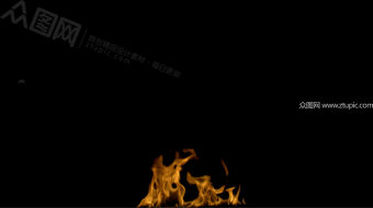 火燃烧起来视频素材-众图网