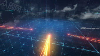 震撼光线科技片头-众图网