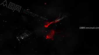 粒子文字消散片头-众图网