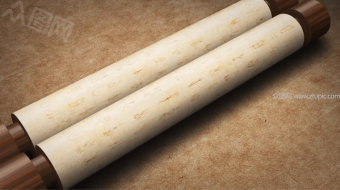 大气中国风卷轴打开AE模板-众图网