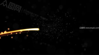 金色光线动画视频-众图网