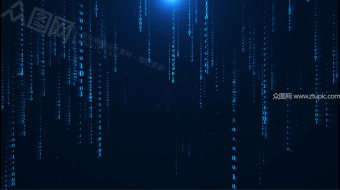 4K数字代码下落视频-众图网