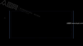 蓝色科技边框Alpha视频-众图网