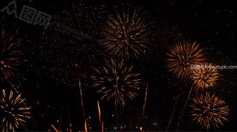 4k喜庆烟花特效视频-众图网