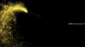 大气金色粒子特效视频-众图网