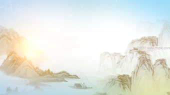 中国风水墨山水背景-众图网