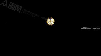 单个烟花特效视频-众图网