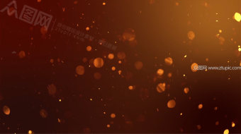 金色粒子闪烁特效视频-众图网