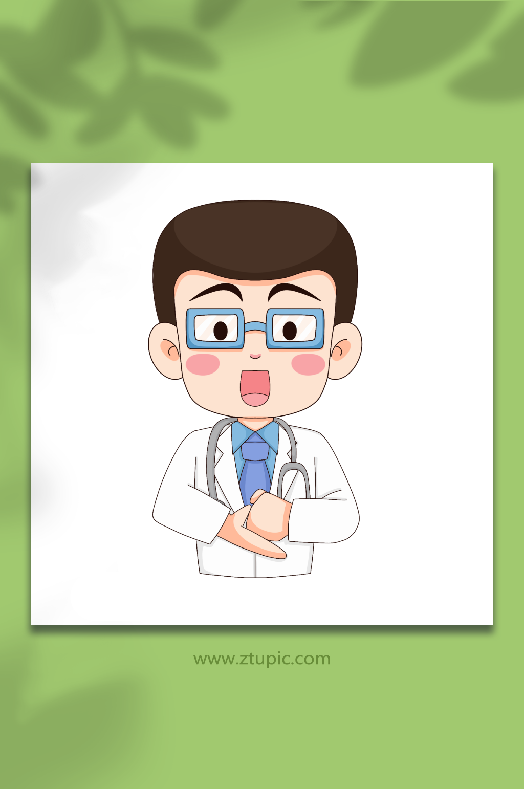 卡通灵感医生医护人物元素插画素材