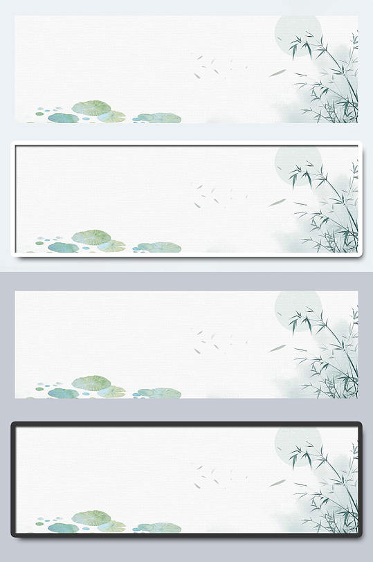 中国风山水免抠背景底图-众图网