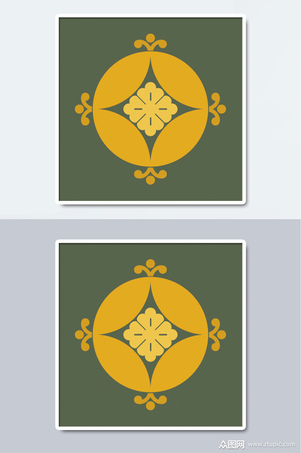 中国风传统纹理对称背景