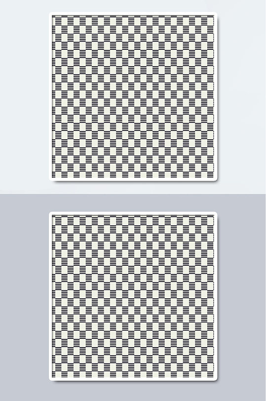 中国风黑白方块纹理背景