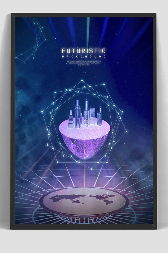 立体创意科技5G时代海报-众图网