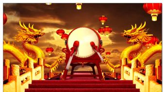 震撼龙鼓击鼓擂鼓舞台剧-众图网