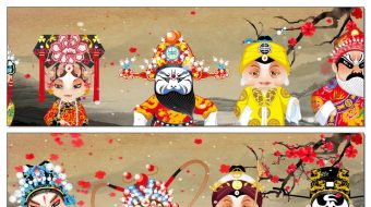 戏曲人物京剧人物背景视频-众图网