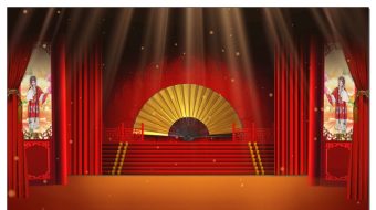京剧相声戏曲舞台背景-众图网