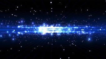 蓝色科技粒子光效背景视频-众图网