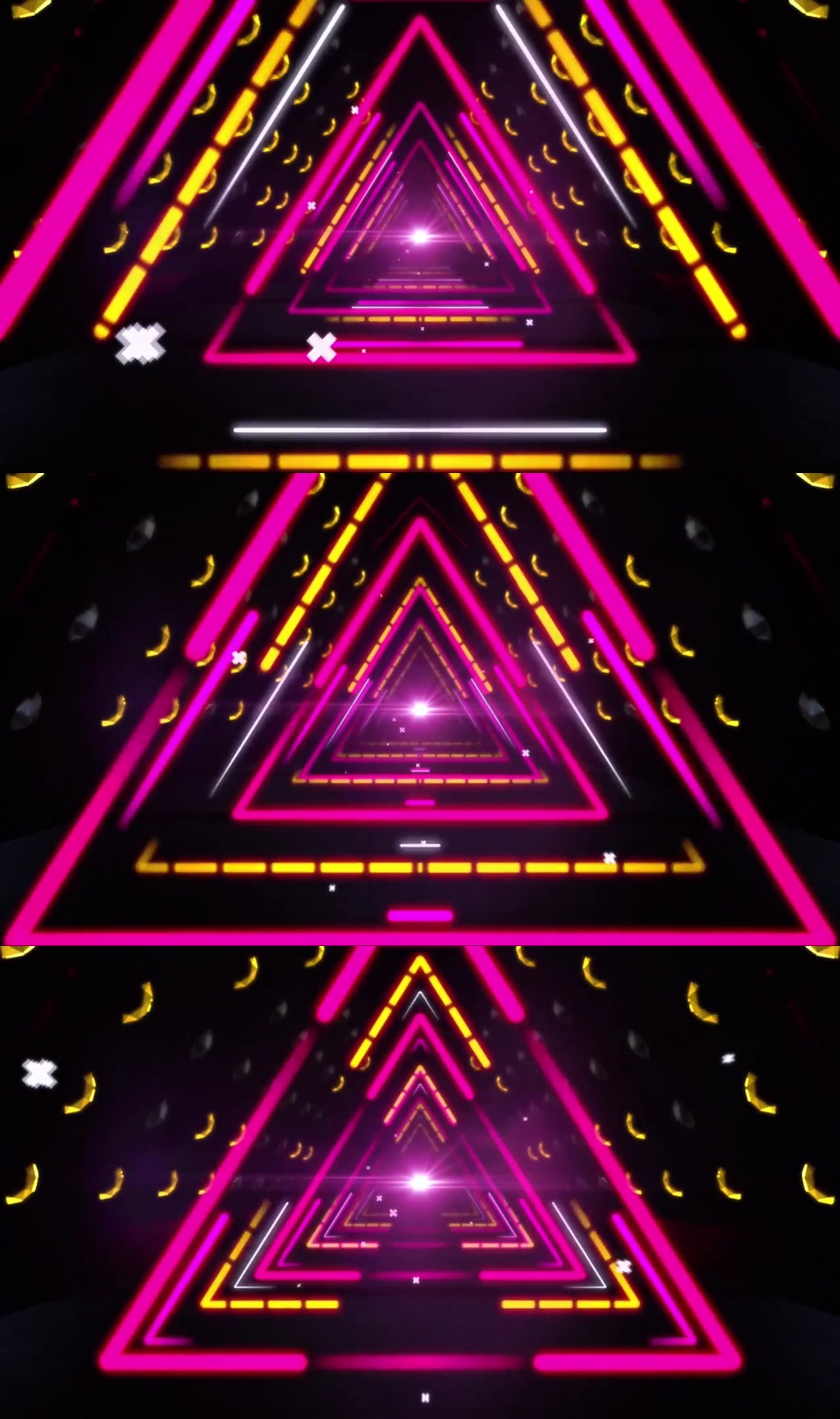 高清炫彩三角时光穿梭