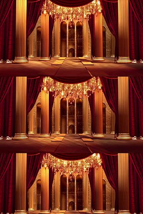 欧式罗马柱舞台背景视频