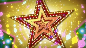 五角星动感舞台背景视频-众图网