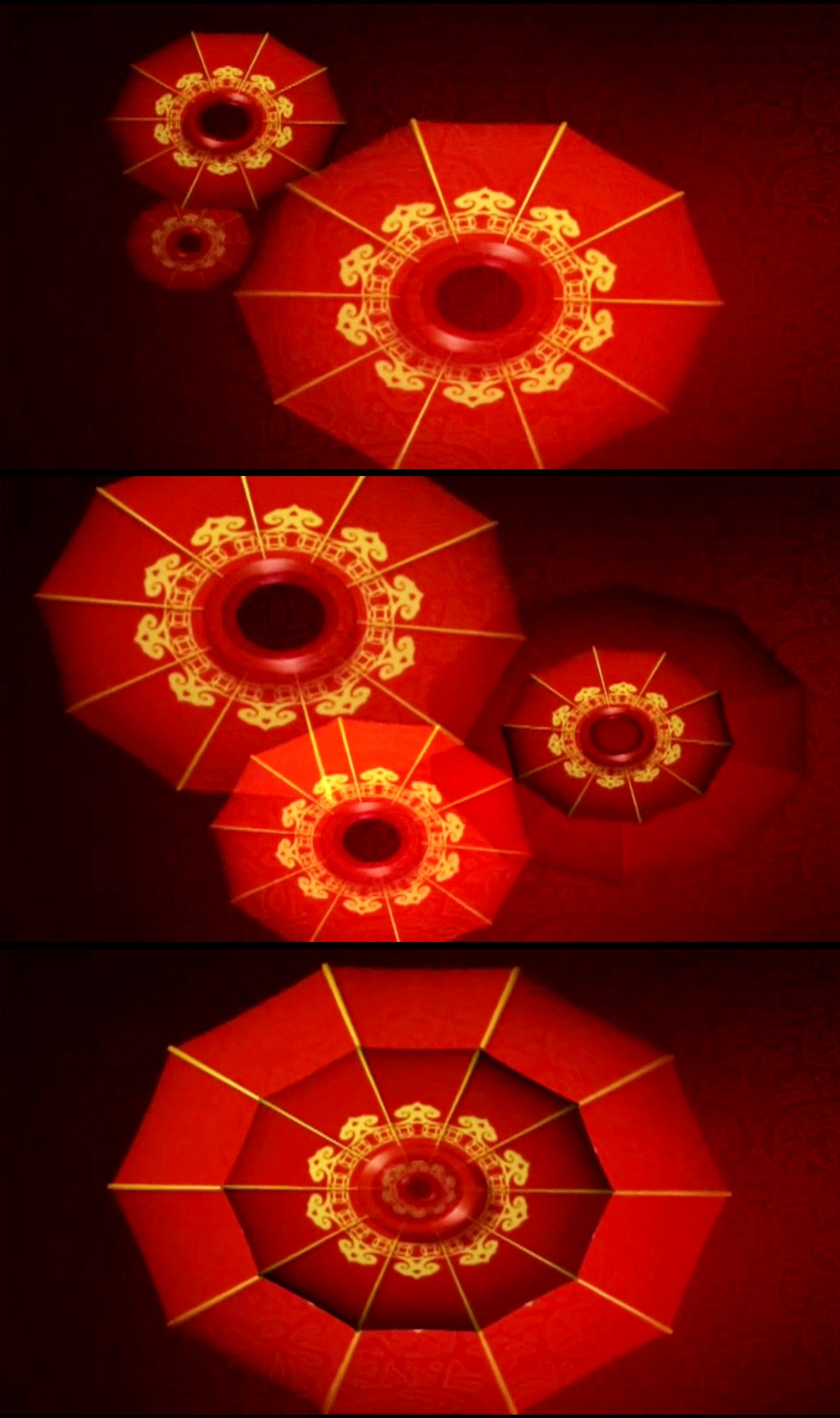 中国红喜庆好运灯笼背景素材