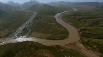 黄河源头黄河水波涛汹涌-众图网