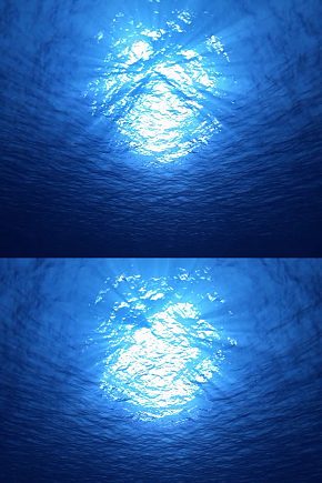 >海底阳光水波光影